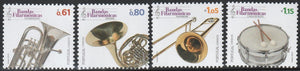 2023 Portugal Musical Instruments of the Philharmonic Bands Set of 4 MNH #FOR-595