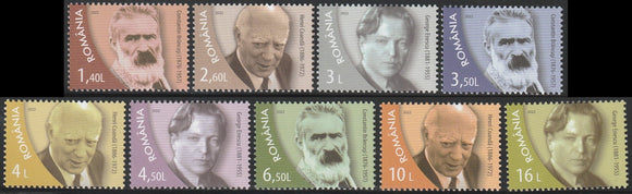 2022 Romania Personalities Set of 9 MNH #FOR-628