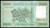 Lebanon 100 000 Livres UNC Banknote N#216108