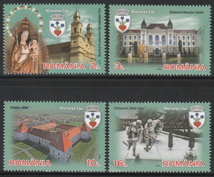 2022 Romania Romania's Cities - Miercurea Ciuc Set of 4 MNH Mary with Jesus #FOR-635