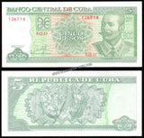 Cuba 5 Pesos - 2017 UNC Banknote N#205103