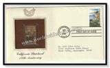 2000 USA California Statehood 150th Anniversary - Gold Replica FDC #FE64