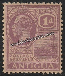 1921-1929 ANTIGUA - KING GEORGE V W/M: MULTI SCRIPT CA MNH SG: 64a CV: £20