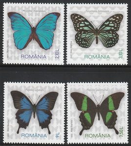 2023 Romania Insects - Butterflies Set of 4 MNH #FOR-651