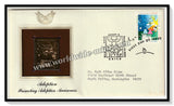 2000 USA Adoption Promoting Adoption Awareness - Gold Replica FDC #FE65