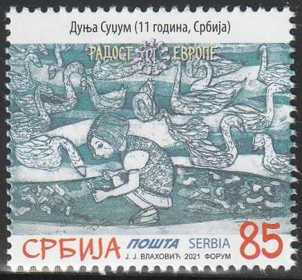 2021 Serbia The Joy of Europe MNH - Goose #FOR-681