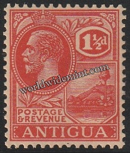 1921-1929 ANTIGUA - KING GEORGE V W/M: MULTI SCRIPT CA MNH SG: 68 CV: £10