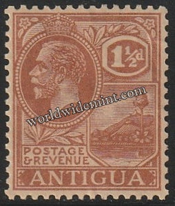 1921-1929 ANTIGUA - KING GEORGE V W/M: MULTI SCRIPT CA MNH SG: 69