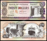 Guyana 20 Dollars 1996-2018 UNC Banknote N#202470