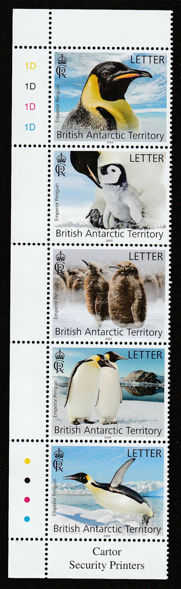 2023 British Antarctic Territory Emperor Penguins Se-tenant MNH #FOR-72