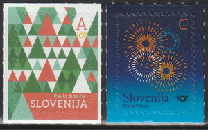 2022 Slovenia New Year Set of 2 MNH #FOR-747