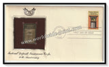 1984 USA Federal Deposit Insurance Corporation 50th Anniversary- Gold Replica FDC #FE75