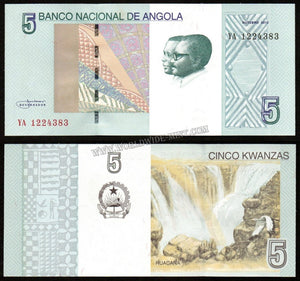 Angola 5 Kwanzas 2012 UNC Currency Note #CN75