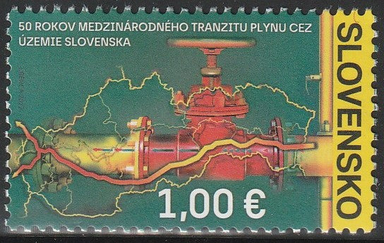 2022 Slovakia The 50th Anniversary of the Launch of the International System for the Transmission of Gas via Slovakia MNH #FOR-763