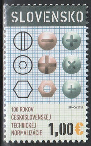 2022 Slovakia The 100th Anniversary of Czech-Slovak Technical Standardization MNH #FOR-764