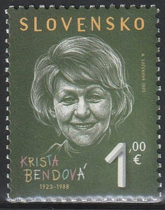 2023 Slovakia Personalities - Krista Bendova, (Slovak writer and poet) 1923-1988 MNH #FOR-770