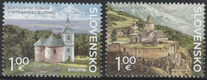 2023 Slovakia Joint Issue with Armenia - Religious Architecture Set of 2 MNH #FOR-772