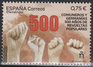 2022 Spain The 500th Anniversary of the Revolt of the Comuneros and Germanias MNH #FOR-779