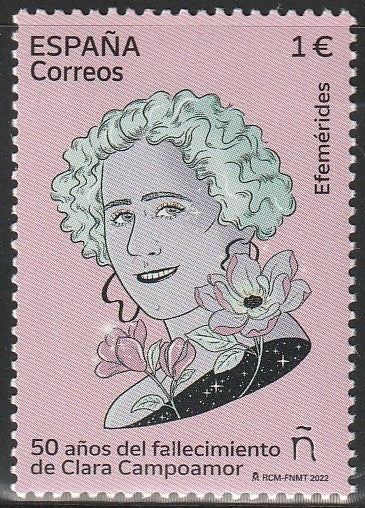 2022 Spain The 50th Anniversary of the Death of Clara Campoamor, (Spanish Politician) 1888-1972 MNH #FOR-784