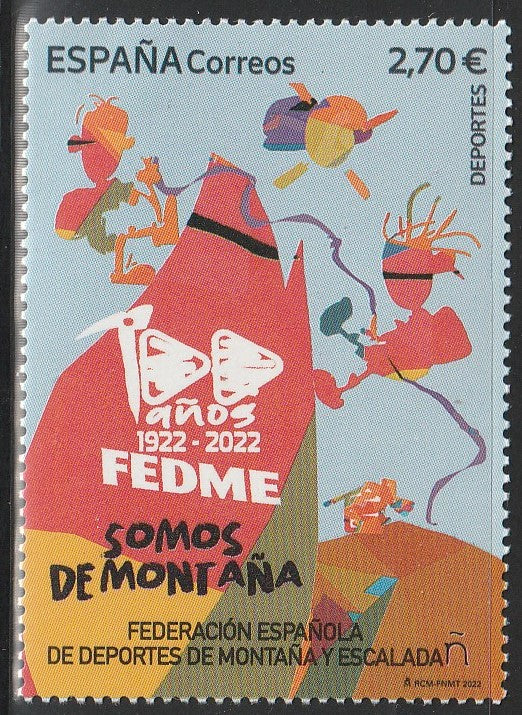 2022 Spain The 100th Anniversary of the Spanish Federation of Mountain Sports and Climbing MNH #FOR-806