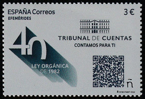 2022 Spain The 40th Anniversary of the Organic Law of the Court of Accounts MNH #FOR-820