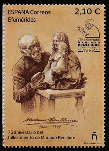 2022 Spain The 75th Anniversary of the Death of Mariano Benlliure, (Spanish sculptor) 1862-1947 MNH #FOR-823