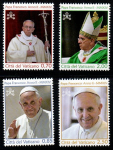 2014 Vatican - Pope Francis Year II - MMXIV Set of 4 #FT-82