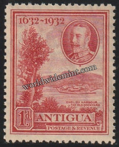 1932 ANTIGUA - KING GEORGE V TERCENTENARY MNH SG: 82 CV: £6