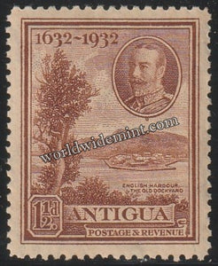 1932 ANTIGUA - KING GEORGE V TERCENTENARY MNH SG: 83 CV: £ 4.5