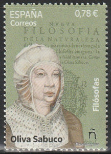 2023 Spain Personalities - Oliva Sabuco, (Spanish writer) 1562-1622 MNH #FOR-842