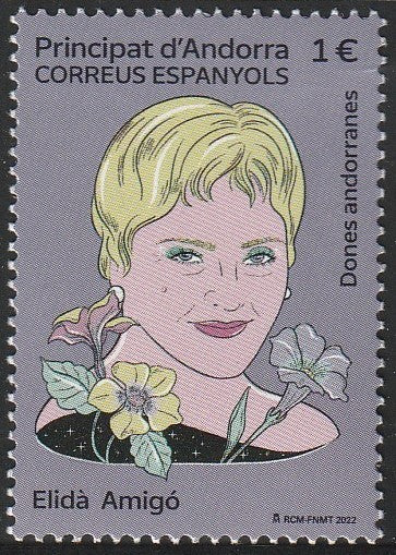 2022 Andorra Personalities - Elida Amigo, (Andorran historian and archivist) 1935-2020 MNH #FOR-846