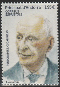 2022 Andorra Personalities - Oscar Ribas, (Author) 1936-2020 MNH #FOR-847