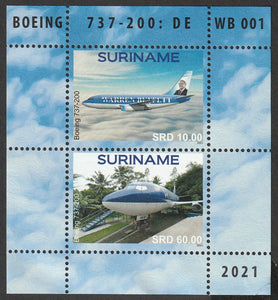 2021 Suriname Transportation - Boeing 737-200 MNH #FOR-856