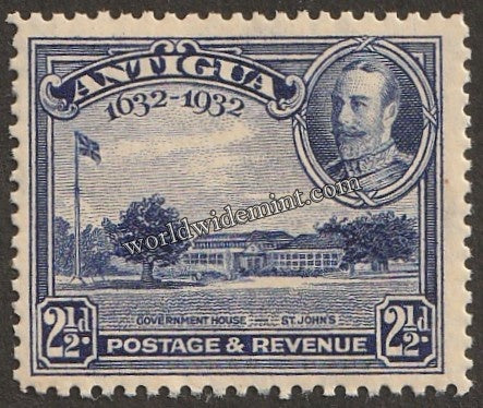 1932 ANTIGUA - KING GEORGE V TERCENTENARY MNH SG: 85 CV: £ 8.5