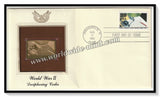 1992 USA World War II Deciphering Codes - Gold Replica FDC #FE86