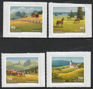 2022 Switzerland Swiss Parks Set of 4 MNH - Horse, Cow #FOR-875