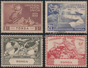 TONGA1949 - UPU 4V MNH SG: 88 - 91