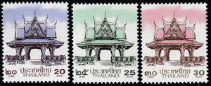 2021 Thailand Definitives - Thai Pavillion Set of 3 MNH #FOR-888