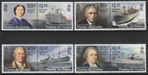 2023 Tristan Da Cunha Visiting US Liberty Ships (1943) Set of 4 MNH #FOR-918