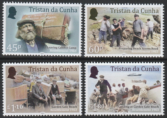 2023 Tristan Da Cunha The 60th Anniversary of the Resettlement of Tristan da Cunha Set of 4 MNH #FOR-920