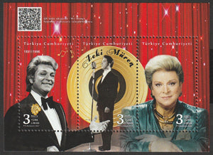 2021 Turkey Zeki Muren (Turkish singer and composer) MNH #FOR-957