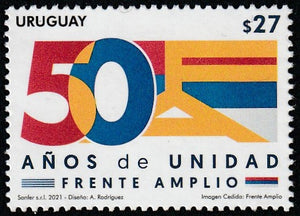 2021 Uruguay The 50th Anniversary of Broad Front Unity MNH #FOR-987