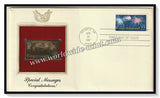 1987 USA Special Messages Congratulations - Gold Replica FDC #FE99