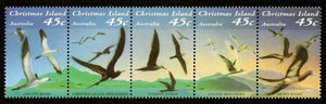 1993 Christmas Island Sea Bird Setenant #ABR-9