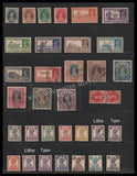 1937 - 1946 BRITISH INDIA King George VI - Complete Set of 58 Multi Star W/M Used Stamp