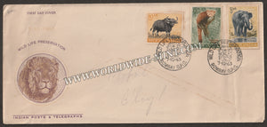 1963 Wild Life Series - 3v FDC