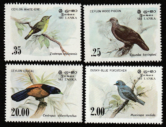 1983 Sri Lanka Birds Set of 4 MNH #SL-943