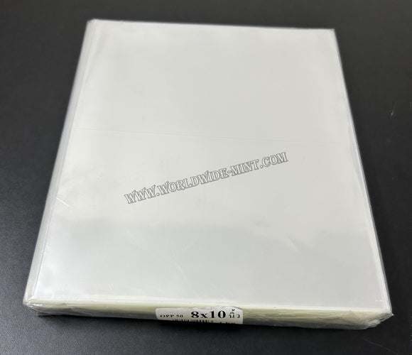 8 X 10 inch - 500g (Approx 120 pcs) - For Sheetlet, Mini Sheet - BOPP Sleeves Imported Taiwan / Thailand