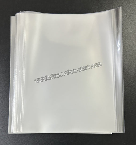 8 X 10 inch - 1 pc - For Sheetlet, Mini Sheet - BOPP Sleeves Imported Taiwan / Thailand