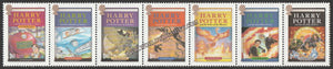 2007 Great Britain  Harry Potter Strip of 7 Stamps #FOR-1105